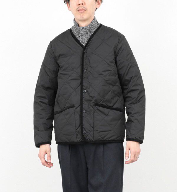 NOLLEY'S goodman「【TAION/タイオン】PIPING V NECK DOWN CARDIGAN 25AW」|ブルゾン・スタジャン|