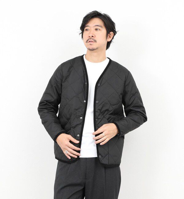 NOLLEY'S goodman「【TAION/タイオン】PIPING V NECK DOWN CARDIGAN 25AW」|ブルゾン・スタジャン|