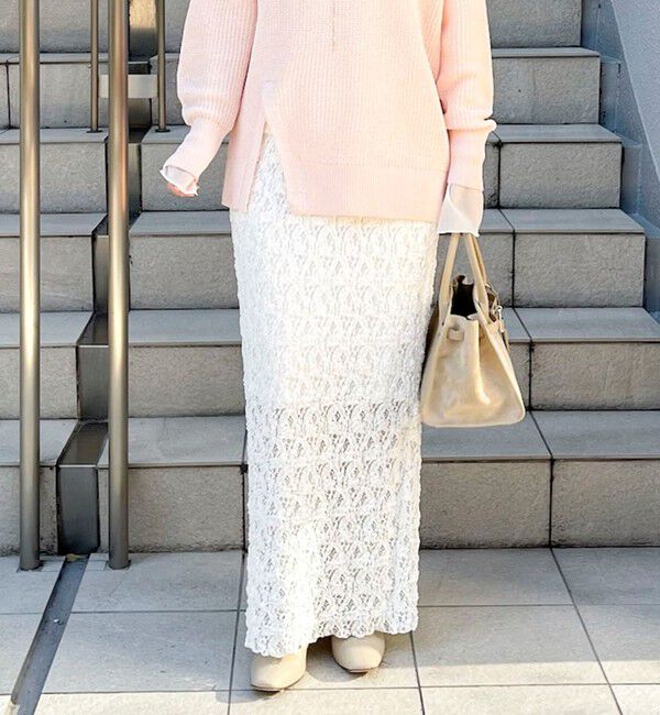 NOLLEY'S sophi「ウォッシャブルストレッチレースタイトスカート」|タイト|