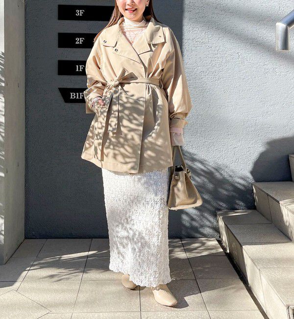 NOLLEY'S sophi「ウォッシャブルストレッチレースタイトスカート」|タイト|