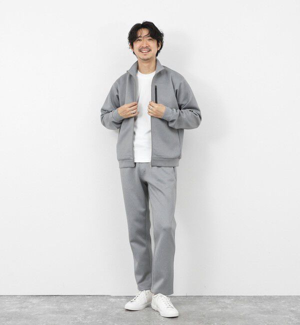 NOLLEY'S goodman「《セットアップ対応》ダブルニットZIPスタンドカラー 26SS」|ブルゾン・スタジャン|