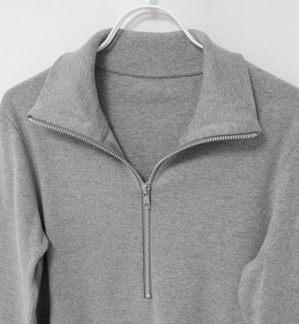 MAQWEL「【MAQWEL/マクウェル】COTTON RIBハーフジッププルオーバー」|Tシャツ・カットソー|