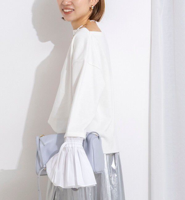 NOLLEY'S「【WEB限定】ウォッシャブルシャツスリーブスウェットプルオーバー」|Tシャツ・カットソー|