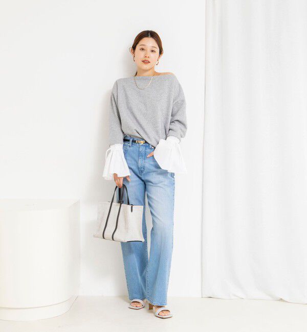 NOLLEY'S「【WEB限定】ウォッシャブルシャツスリーブスウェットプルオーバー」|Tシャツ・カットソー|