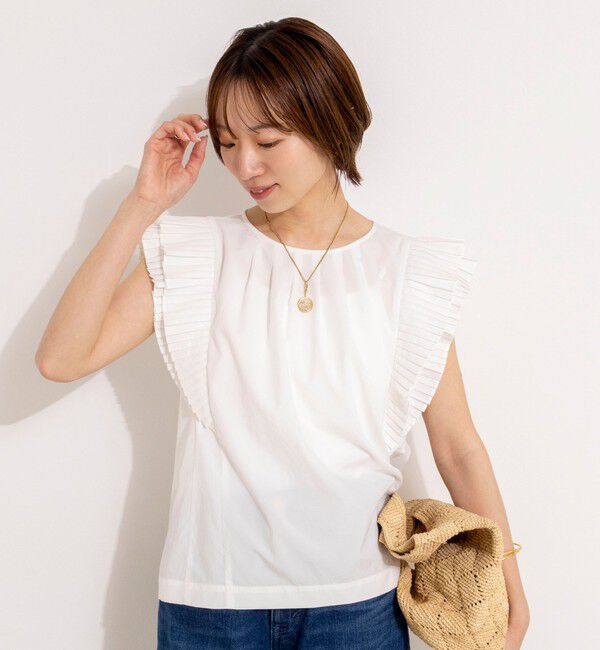 NOLLEY'S「ウォッシャブル高機能袖プリーツブラウス」|シャツ・ブラウス|