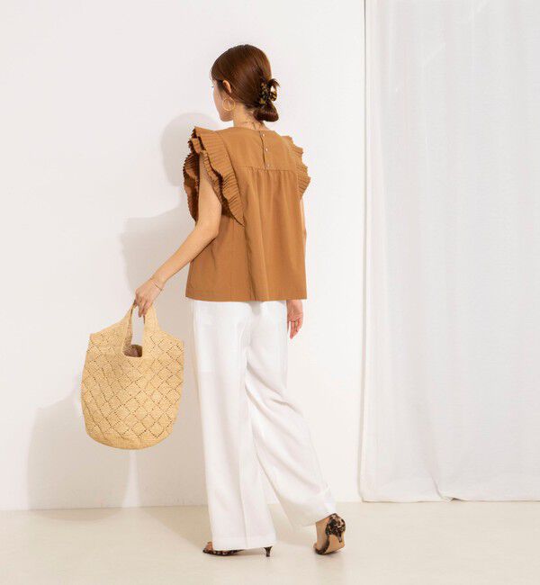 NOLLEY'S「ウォッシャブル高機能袖プリーツブラウス」|シャツ・ブラウス|