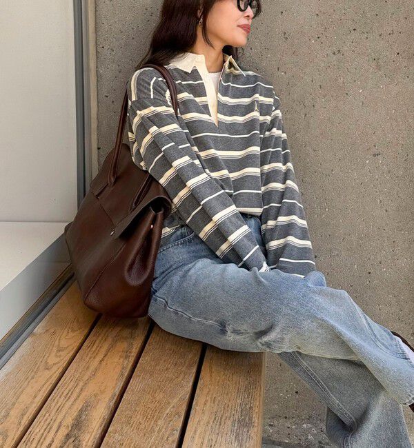 fredy emue「マルチボーダーラガーロンTシャツ」|Tシャツ・カットソー|