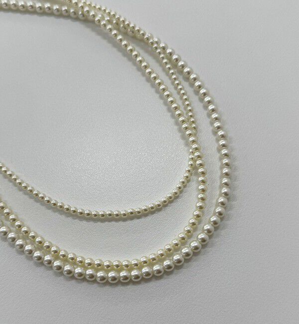 fredy emue「パール3連ショートネックレス」|ネックレス|