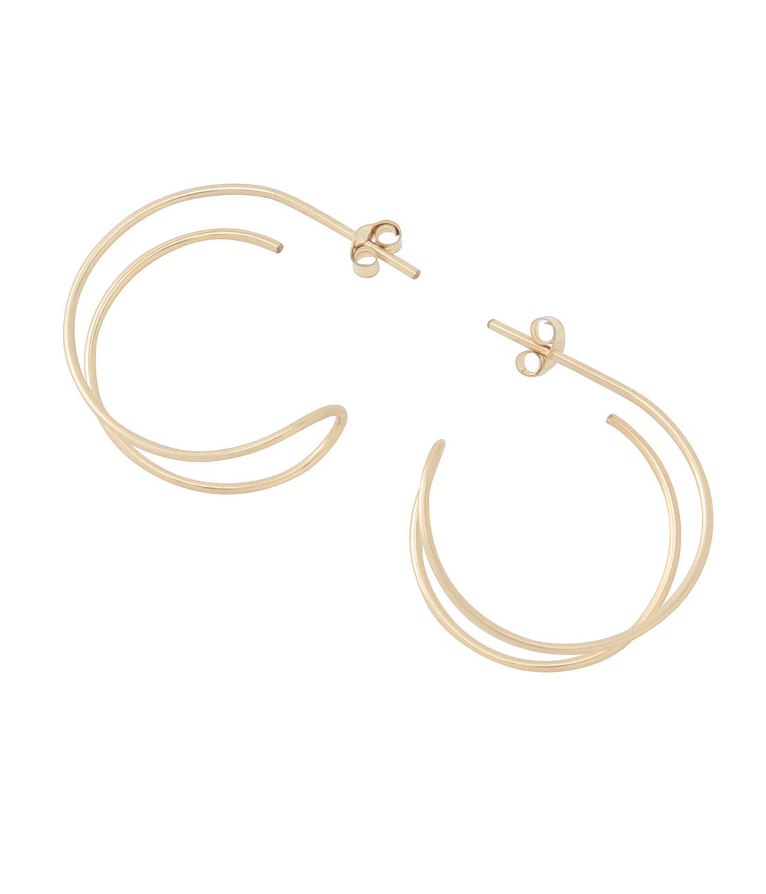 SALON adam et rope'「【SALONオリジナルBOX付き】14KGFツイストフープピアス」|ピアス|