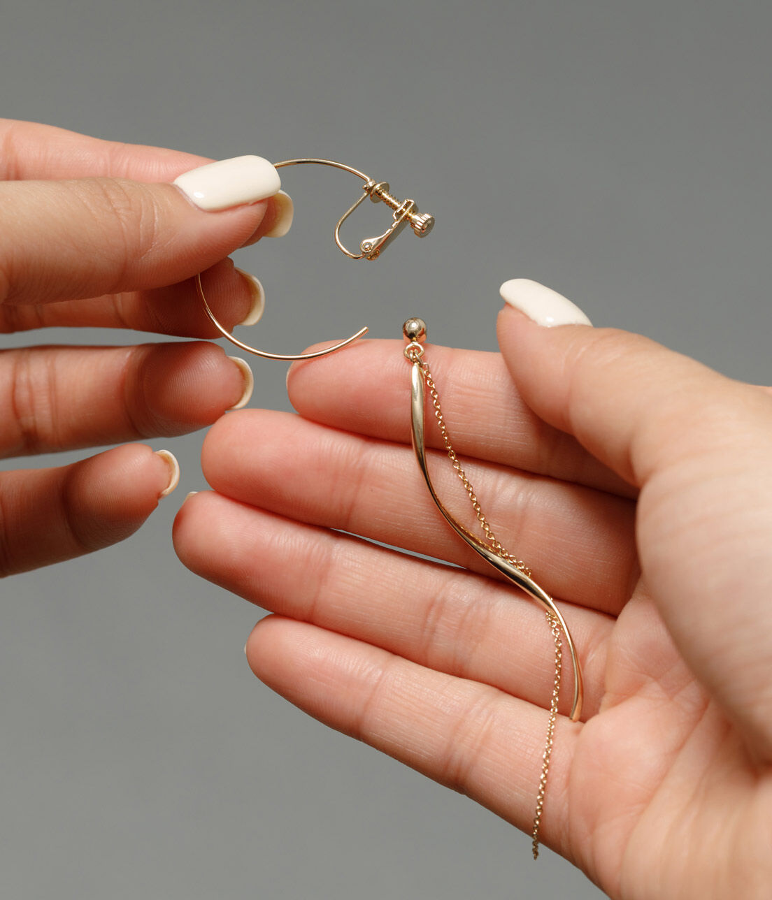 SALON adam et rope'「【SALONオリジナルBOX付き】14KGFツイストフープピアス」|ピアス|