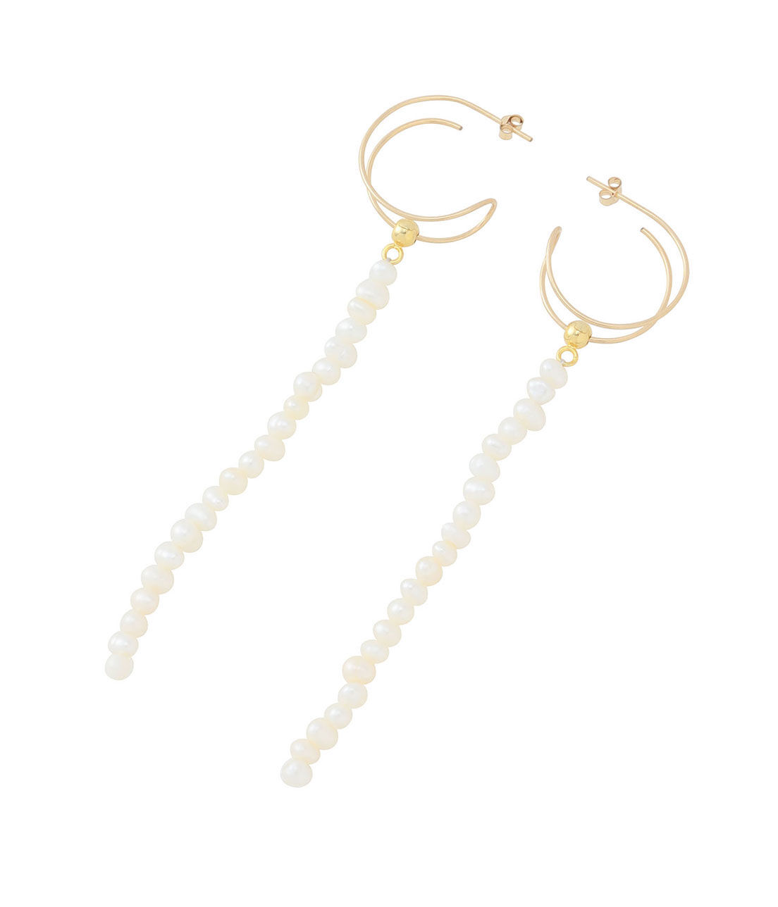 SALON adam et rope'「【SALONオリジナルBOX付き】14KGFツイストフープピアス」|ピアス|