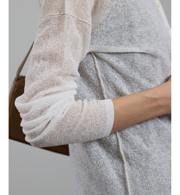 SALON adam et rope'「シアークレープ2WAYカーディガン」|カーディガン|