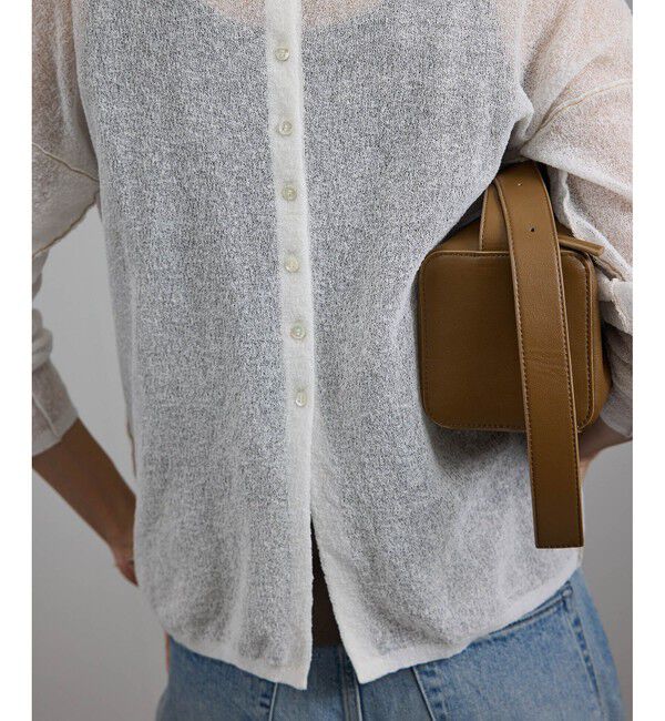 SALON adam et rope'「シアークレープ2WAYカーディガン」|カーディガン|