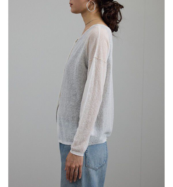 SALON adam et rope'「シアークレープ2WAYカーディガン」|カーディガン|