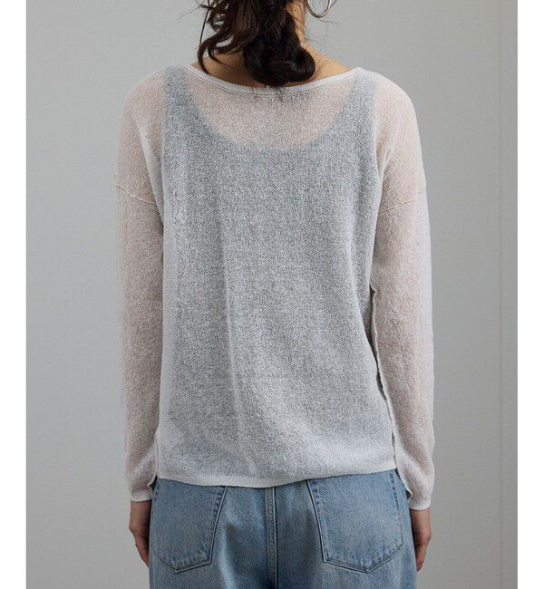 SALON adam et rope'「シアークレープ2WAYカーディガン」|カーディガン|