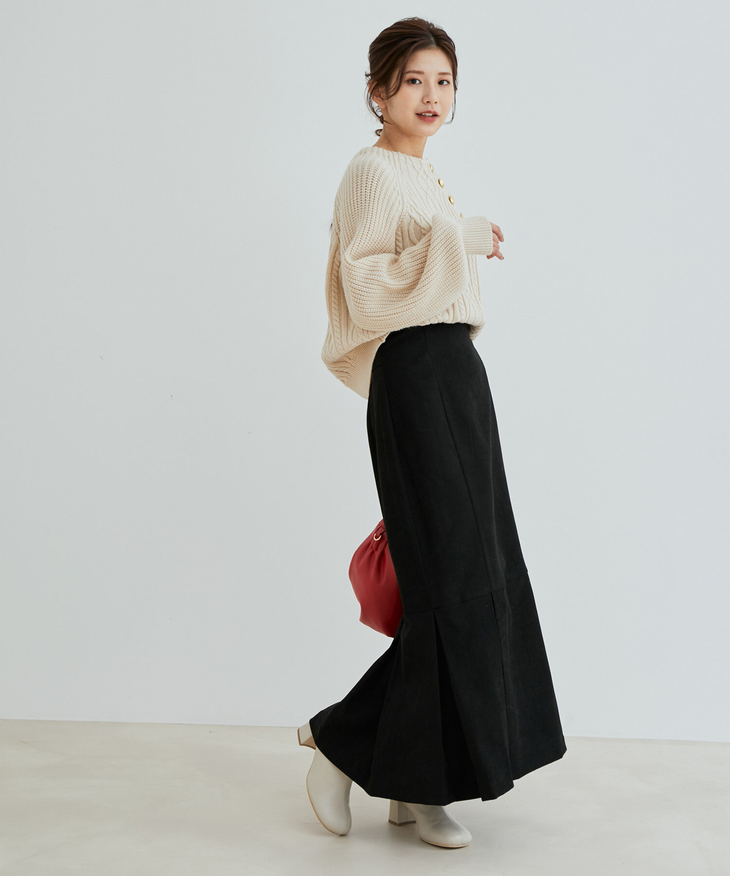 VIS「チェックアソートマーメイドスカート」|スカート|