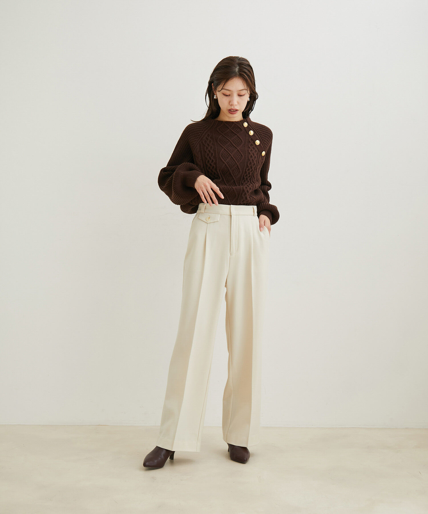 VIS「【HOT BEAUTY STRETCH】【洗える】ストレートパンツ」|その他|