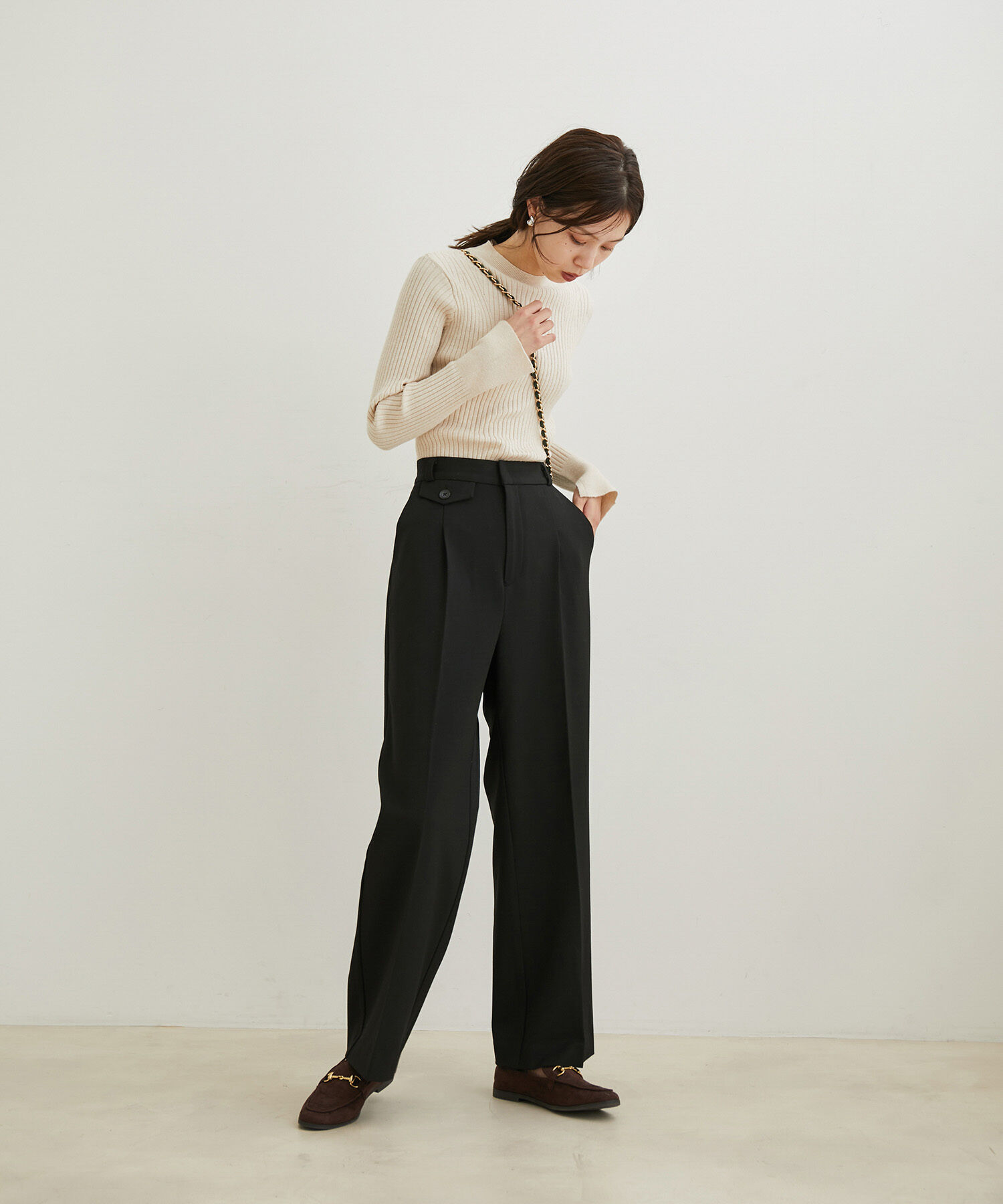 VIS「【HOT BEAUTY STRETCH】【洗える】ストレートパンツ」|その他|