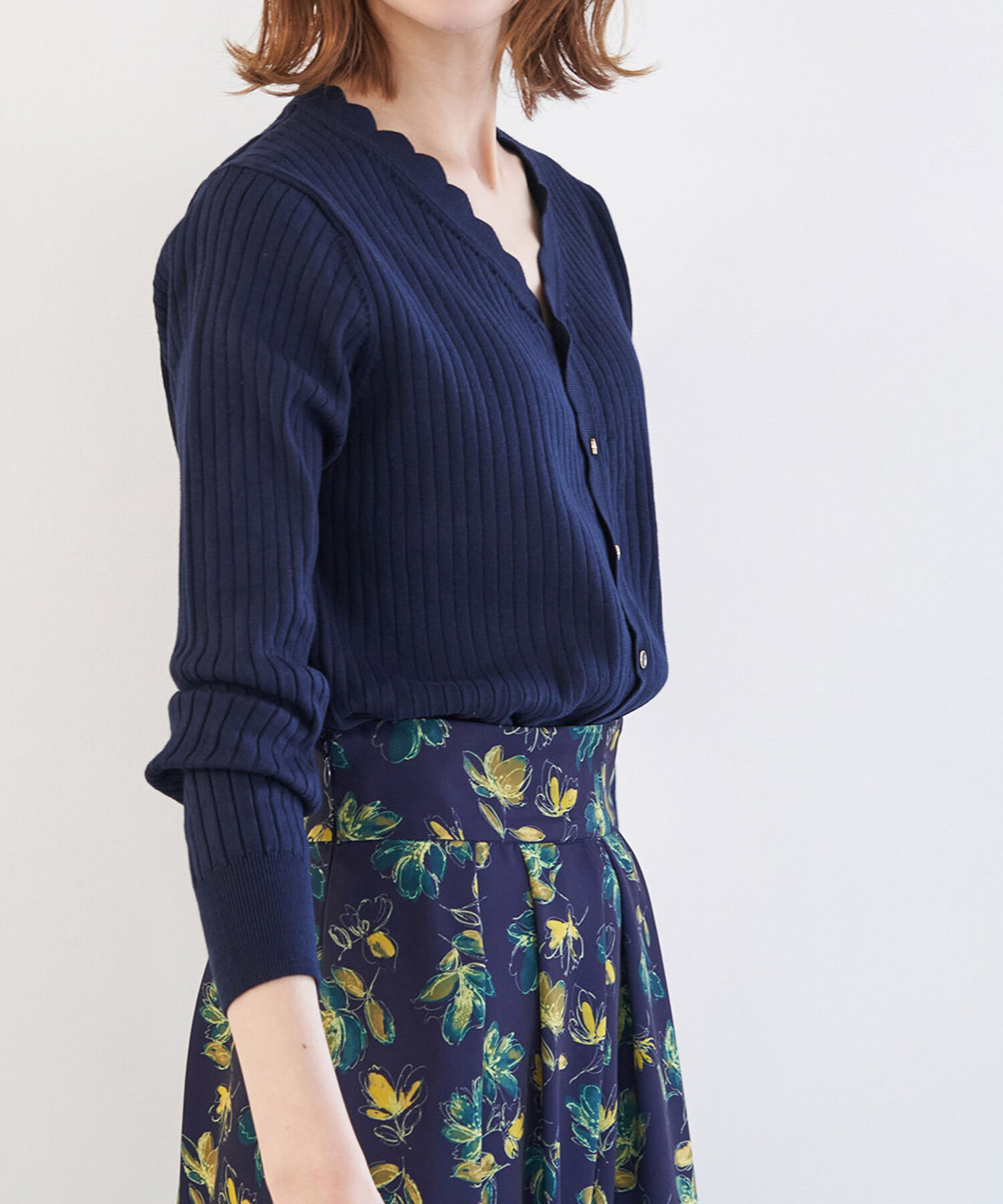 Rope&rsquo;Picnic「オーガニックスイスニットカーディガン」|カーディガン|