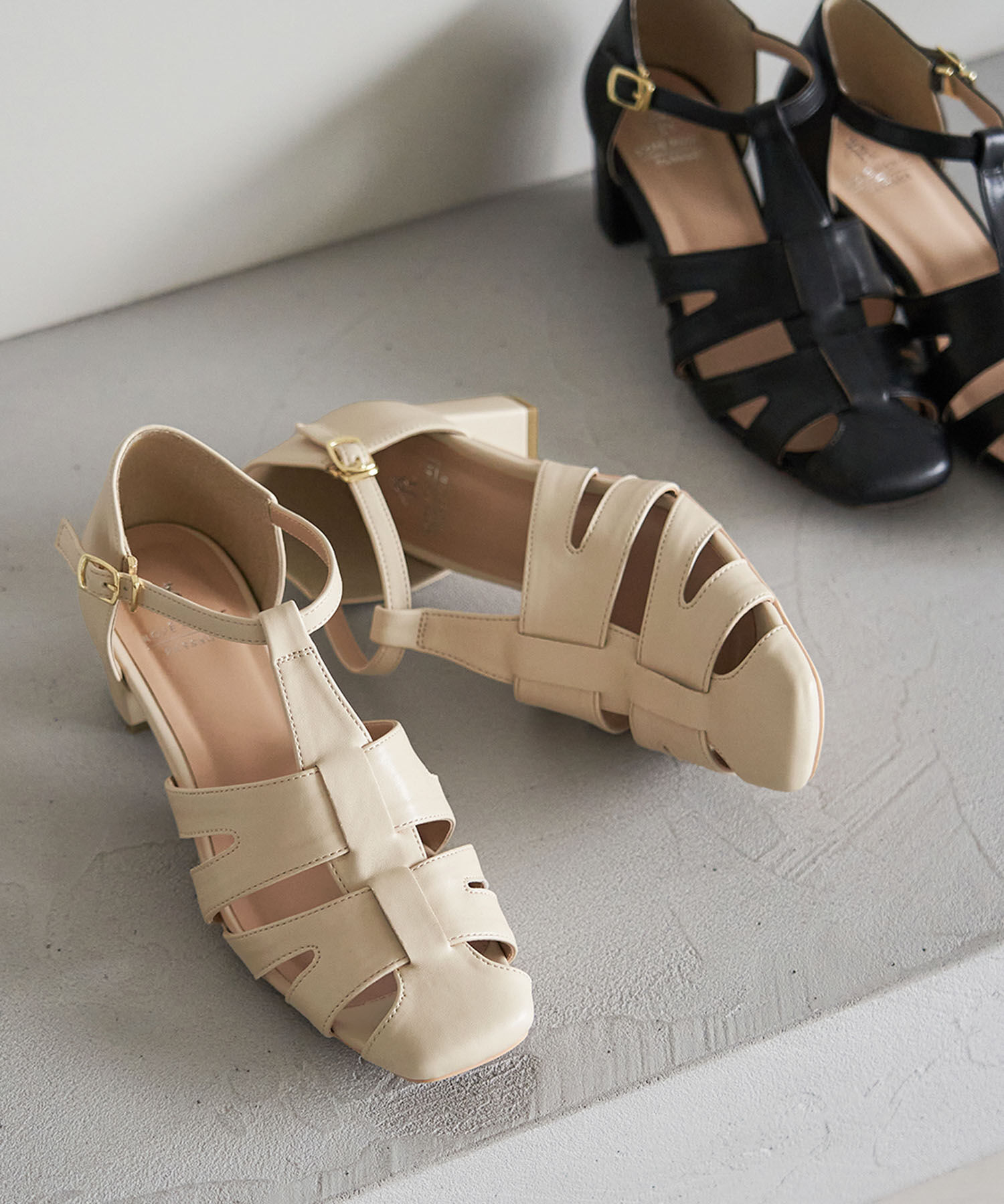 ROPE PICNIC PASSAGE「ヒールアップグルカサンダル」|サンダル|