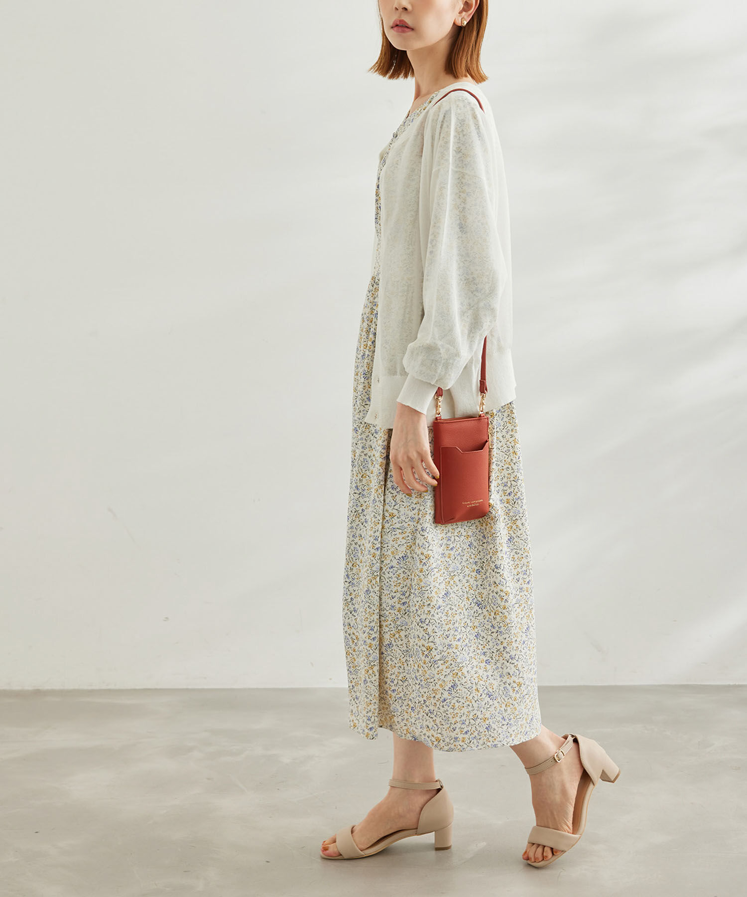 Rope&rsquo;Picnic「【WEB限定カラー:ピンク】2WAY/シアーカーディガン」|カーディガン|