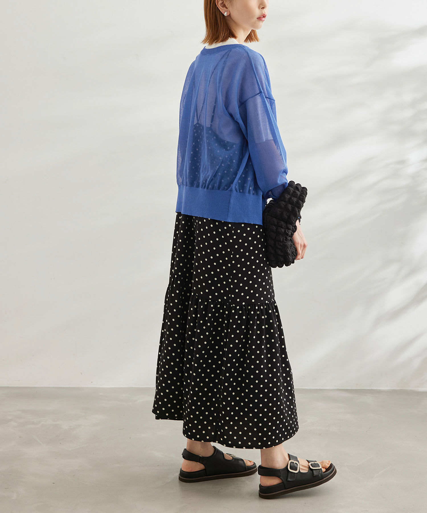 Rope&rsquo;Picnic「【WEB限定カラー:ピンク】2WAY/シアーカーディガン」|カーディガン|