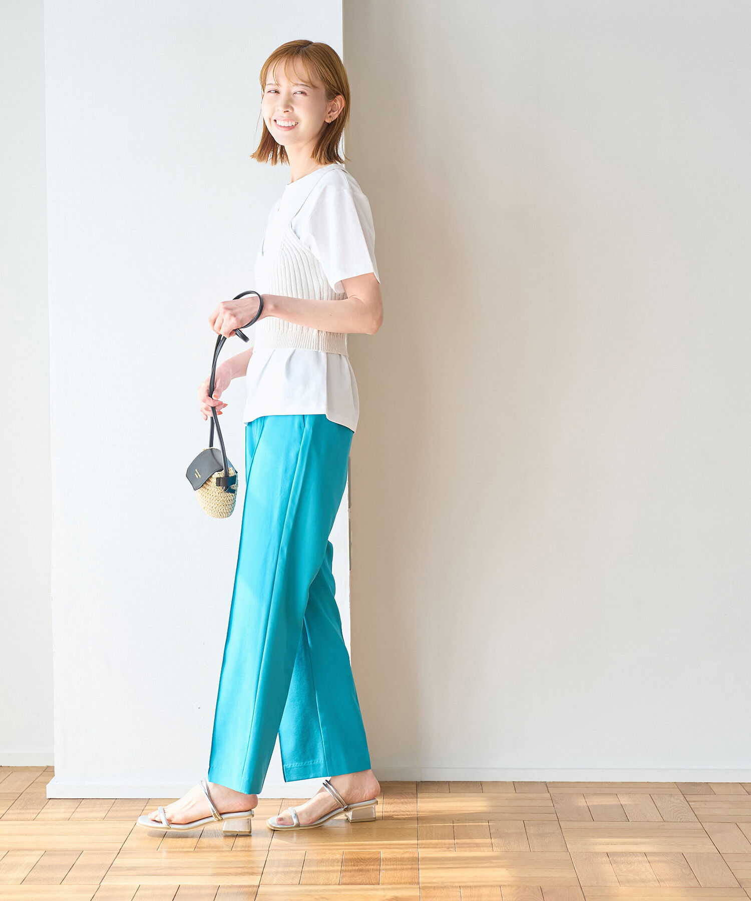 Rope&rsquo;Picnic「ラク美/スティックパンツ」|スラックス|