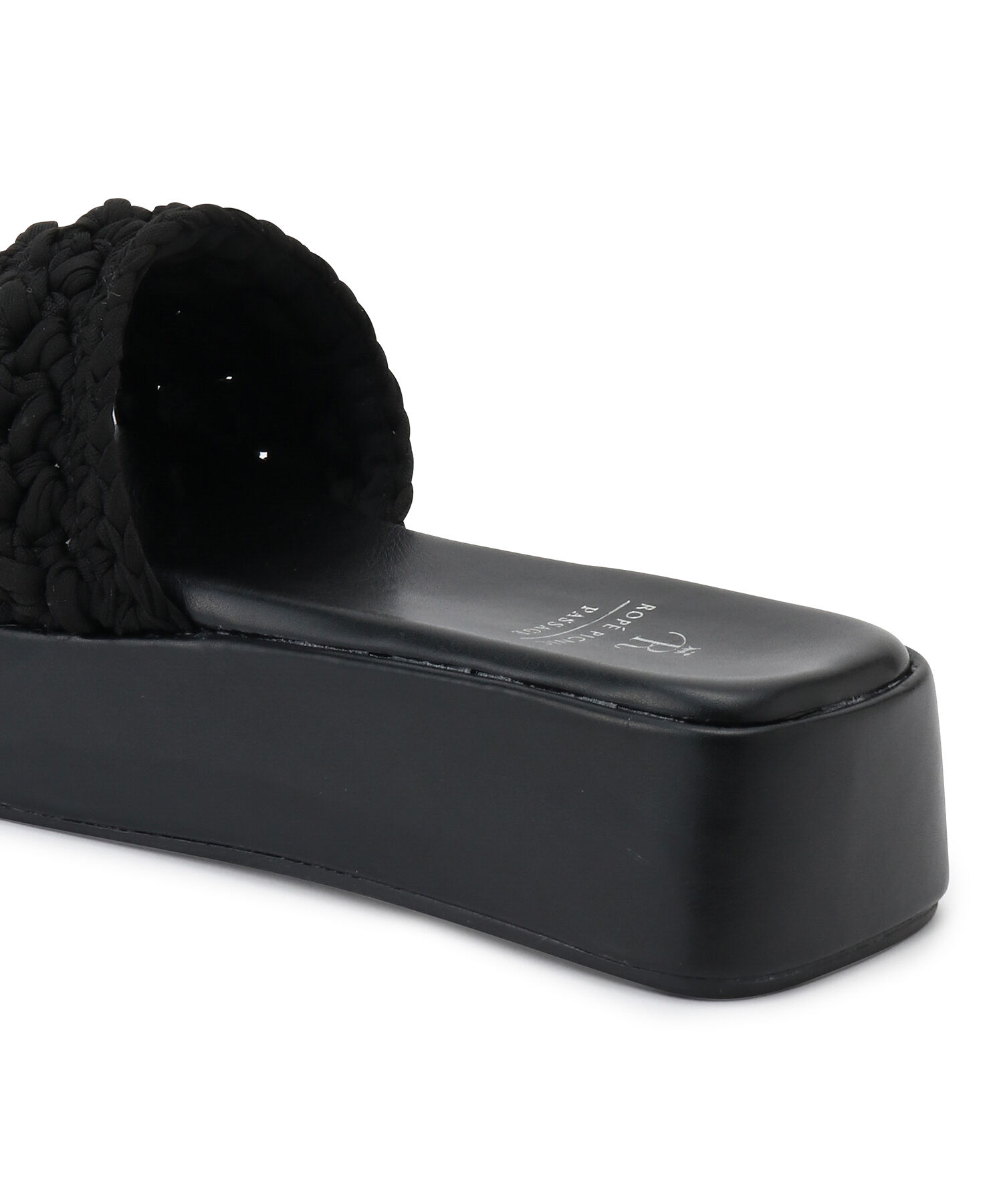 ROPE PICNIC PASSAGE「マクラメプラットフォームサンダル」|サンダル|