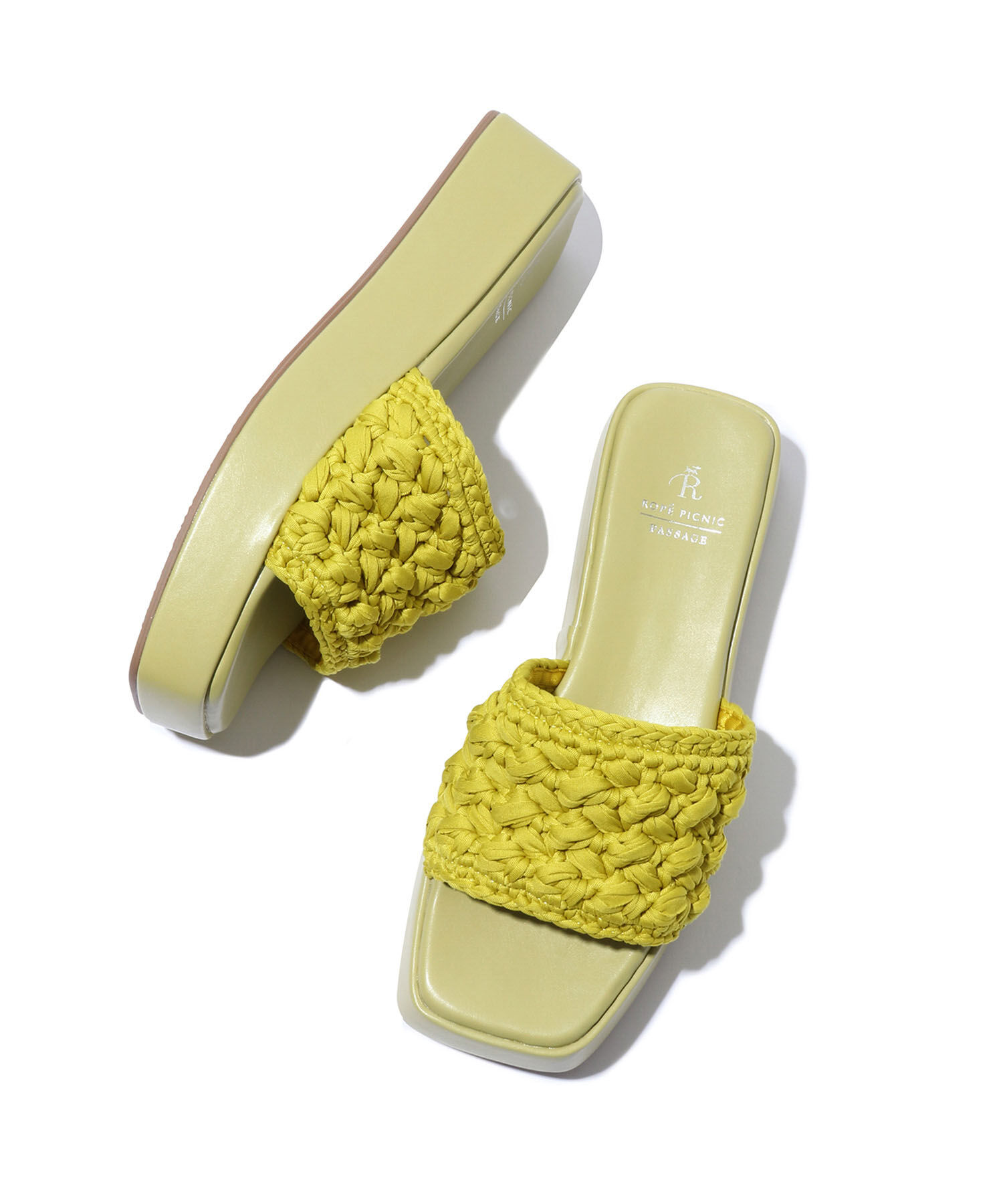 ROPE PICNIC PASSAGE「マクラメプラットフォームサンダル」|サンダル|