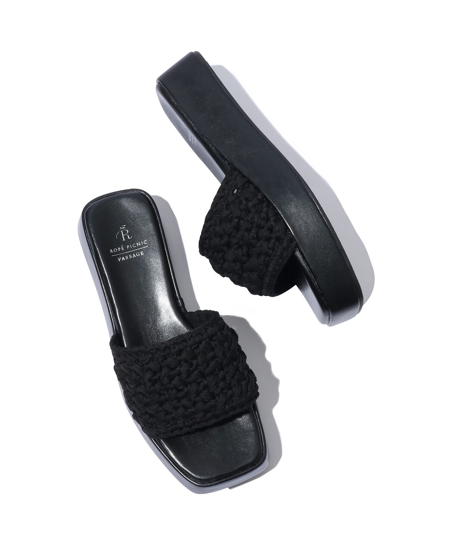 ROPE PICNIC PASSAGE「マクラメプラットフォームサンダル」|サンダル|