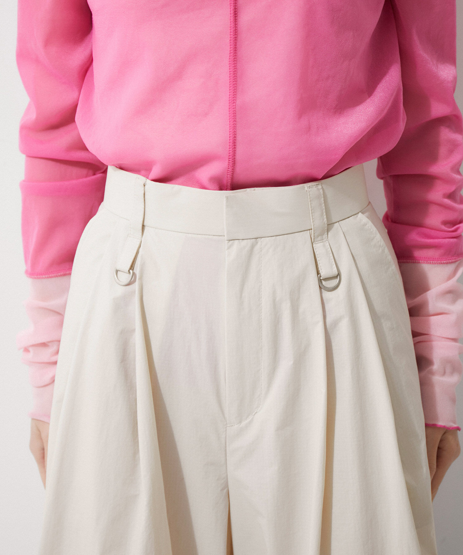 ADAM ET ROPE'「【環境配慮】パラシュートスラックス」|その他|