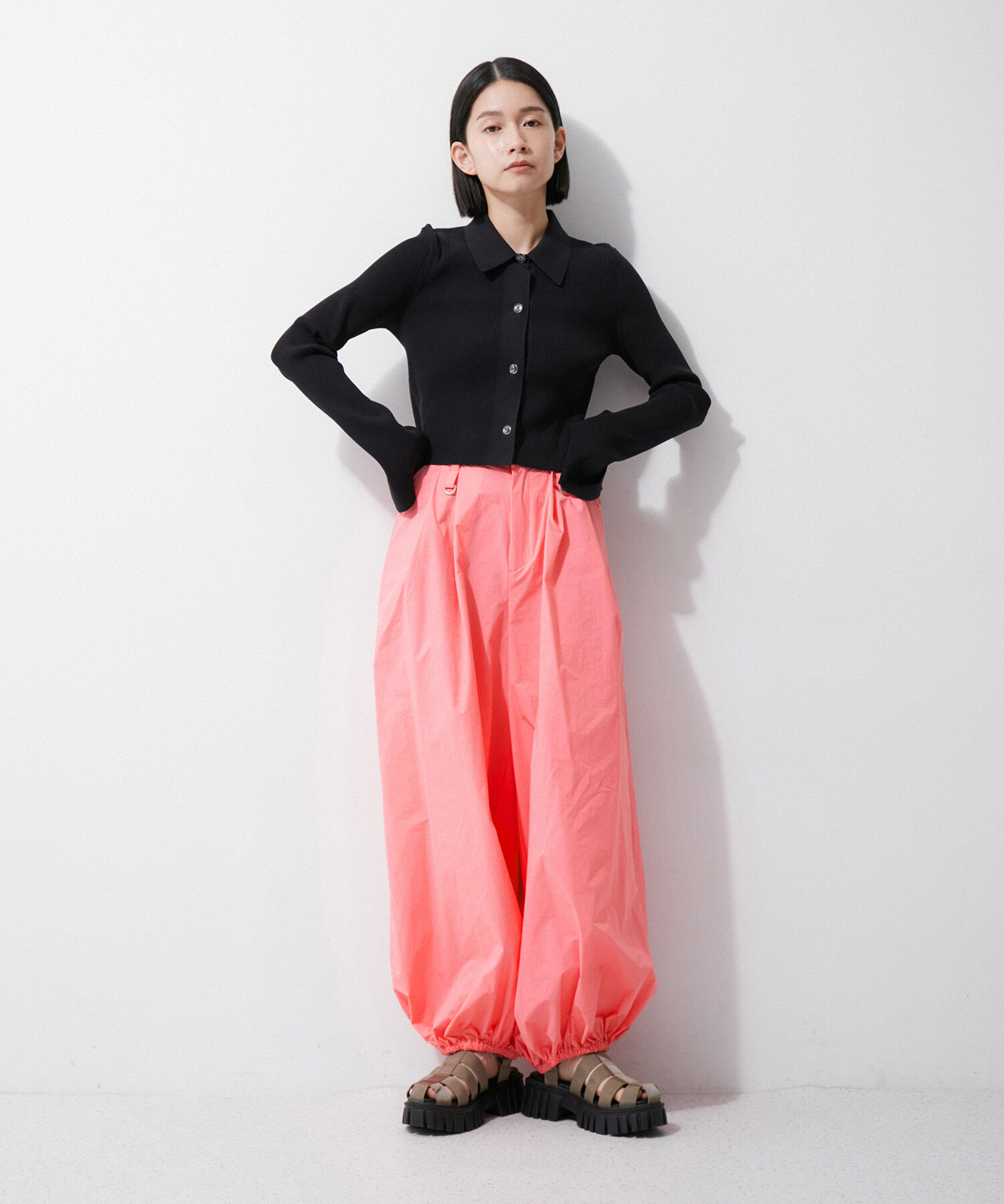 ADAM ET ROPE'「【環境配慮】パラシュートスラックス」|その他|