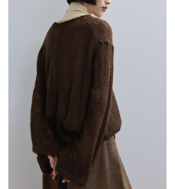 ADAM ET ROPE'「【WEB限定】ボリュームスリーブモヘアプルオーバー」|ニット・セーター|
