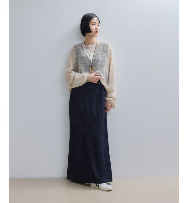 ADAM ET ROPE'「【WEB限定】ボリュームスリーブモヘアプルオーバー」|ニット・セーター|