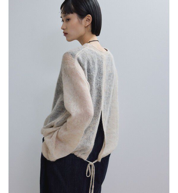 ADAM ET ROPE'「【WEB限定】ボリュームスリーブモヘアプルオーバー」|ニット・セーター|