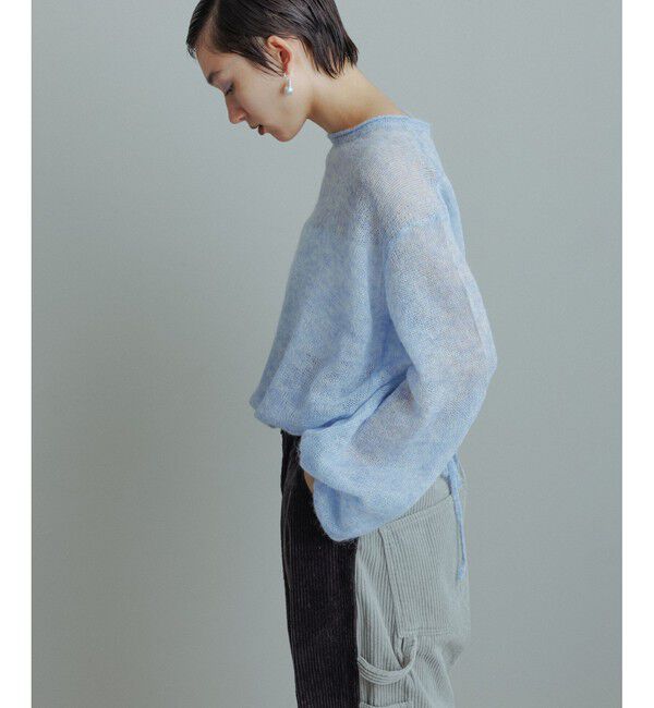 ADAM ET ROPE'「【WEB限定】ボリュームスリーブモヘアプルオーバー」|ニット・セーター|