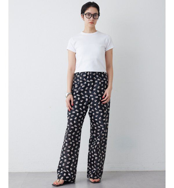 THE PAUSE「【THE PAUSE】フラワージャガードパンツ」|チノ|