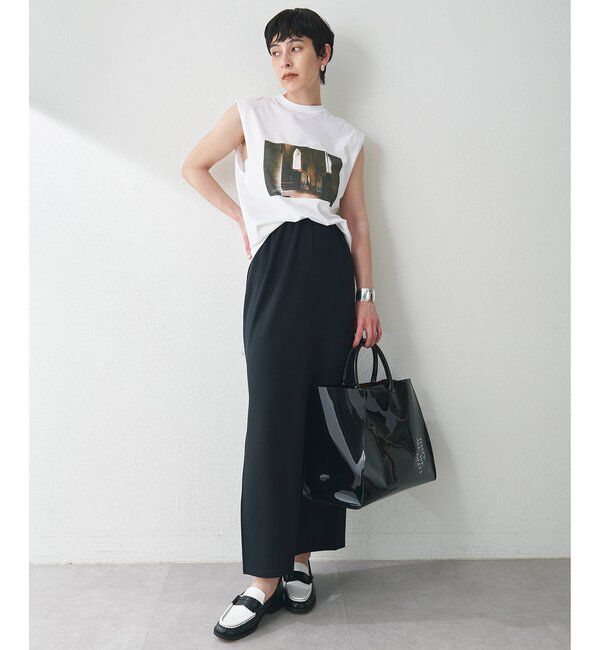  「カットジョーゼットスリットスカート」|スカート|