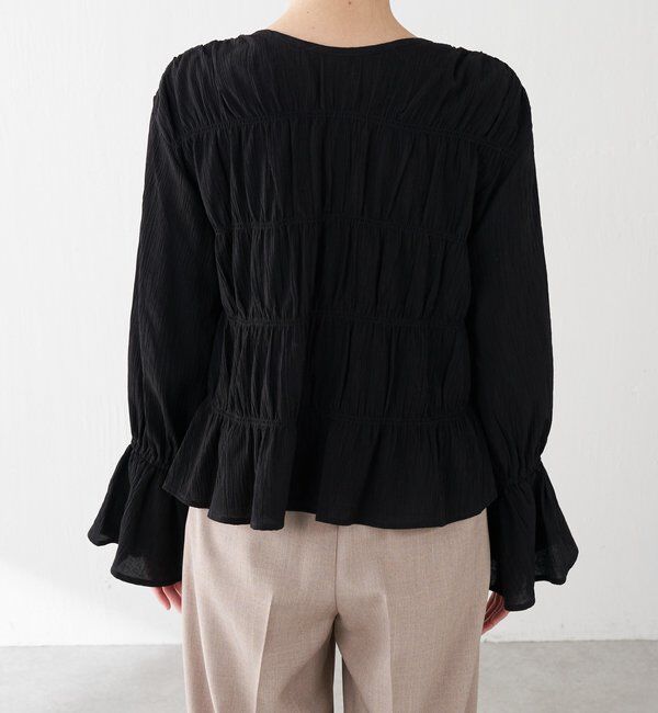  「ワッシャー切替ブラウス」|シャツ・ブラウス|