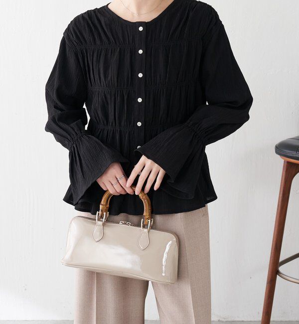  「ワッシャー切替ブラウス」|シャツ・ブラウス|