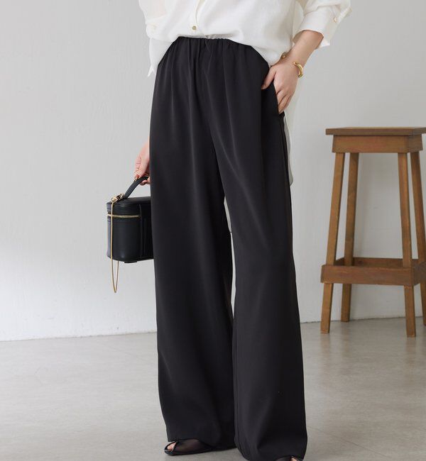  「リラックスイージーパンツ」|チノ|ブラック