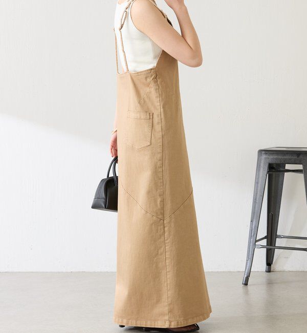  「Q.anosリラックススリムデニムワンピース」|ワンピース|