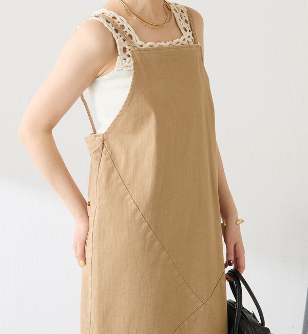  「Q.anosリラックススリムデニムワンピース」|ワンピース|