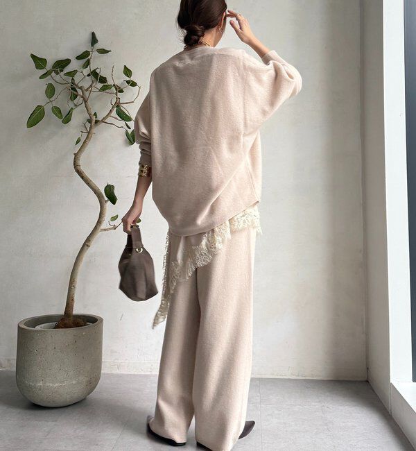  「メリノウール100％ニットパンツ」|チノ|