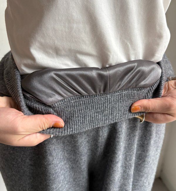  「メリノウール100％ニットパンツ」|チノ|