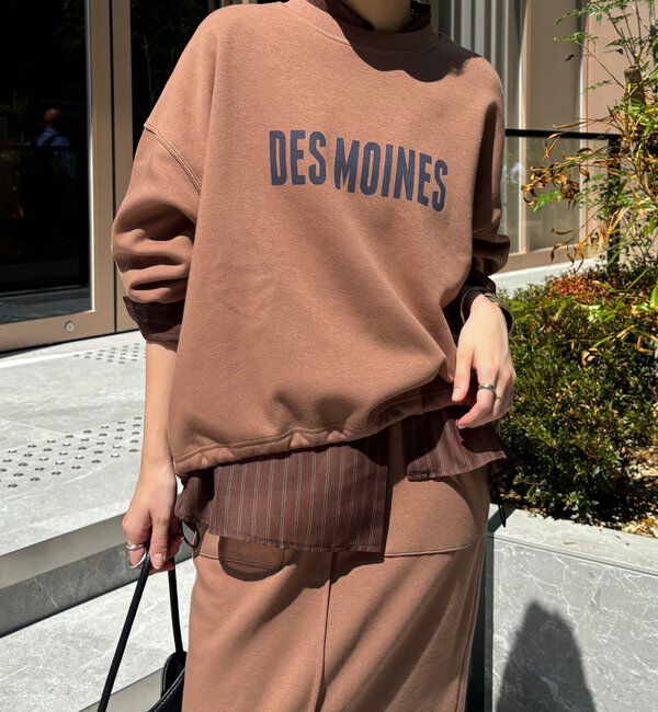  「ボンバーヒートロゴトップス」|Tシャツ・カットソー|キャメル