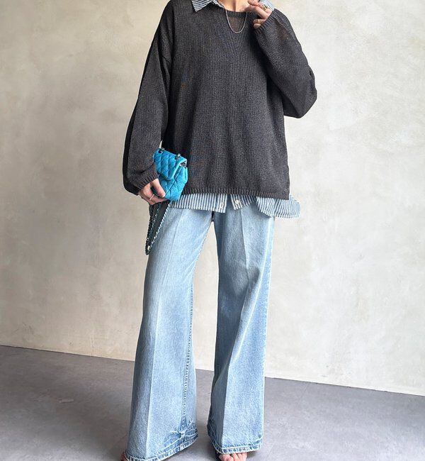  「ペーパーヤーンプルオーバー」|ニット・セーター|