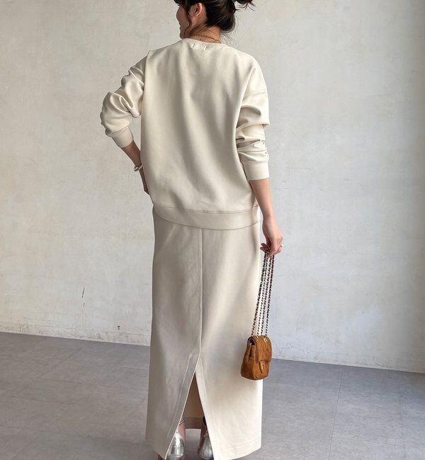  「【WEB限定/セットアップ可能】ストレッチダブルフェイスタイトスカート」|スカート|