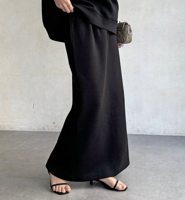  「【WEB限定/セットアップ可能】ストレッチダブルフェイスタイトスカート」|スカート|