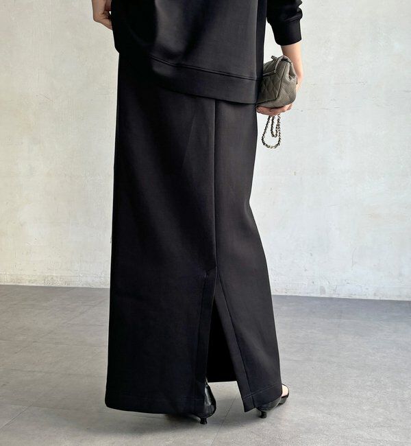  「【WEB限定/セットアップ可能】ストレッチダブルフェイスタイトスカート」|スカート|